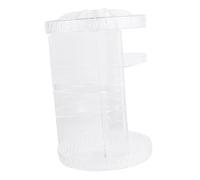 Vaguelly Diamond Pattern Acrylic Rotating Makeup Organiser Perfume Organizer Cosmetics Storage Box Display Shelf Simple Fashionable Safe Material