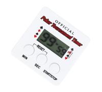 Vaguelly Digital Countdown Timer for Poker Game, Compact White | Audible Alarm, Portable Plastic Design, Aaa Battery Included, 99 Minutes 59 Seconds Maximum; Kitchen Timer
