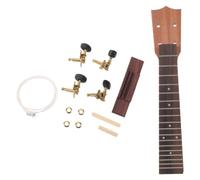 Vaguelly DIY and Music Learning Projects in Family Craft Sessions Ukulele Neck Kit 21 Inch with Wooden Fingerboard, Metal Bridge Accessory, Easy Assembly for Beginners