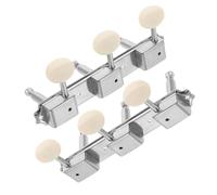 Vaguelly Diy Guitar Kit Essentials Left Right Metal Tuning Knobs Open Gear Tuners for Precision Tuning Electric Guitars