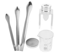 Vaguelly Diy Lipstick Crafting Tool Set 8pcs with Silicone Mold Small Graduated Beaker Lipstick Applicator Spoon for Beauty Enthusiasts and Beginners and Making Kit