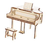 Vaguelly DIY Piano Music Box Model Hand Crank Musical Ornament Creative Desktop Home Decor Teachers and Music Lovers