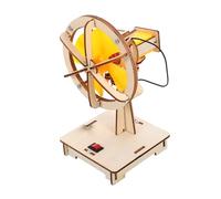 Vaguelly DIY Science Experiment Kit for Hand Assembled Electric Head Shaking Fan Model Stem Building for Creative Learning and Motor Skill Development