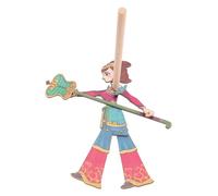 Vaguelly DIY Traditional Chinese Shadow Puppetry Handcrafted West Puppet for Family Creativity Early Education Fine Motor Skills and Stage Performance Prop