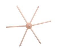 Vaguelly DIY Wooden Mobile Frame Kit Six-Legged Sturdy Crib Mobile Holder for Nursery Decor Robust Wood Construction with Chic Design for Wind Chime Crafts