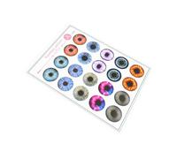 Vaguelly Doll Eye Kit with Multiple Color and Pattern Paper Backings for DIY Bjd and Handmade Dolls Creative Crafting Supplies for Realistic Round Eyeballs and Accessories