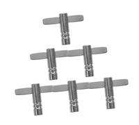 Vaguelly Drum Wrench Tool Practical Size Drum Keys Set Stainless Steel 6pcs Accessories Easy to Operate 4.3x3.1x0.8cm