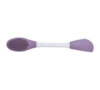 Vaguelly Dual-Ended Silicone Applicator Brush with Exfoliating Scrubber, Soft Silicone Cleansing Brush for Facial Masks and Skincare Application in Beauty and Spa Use