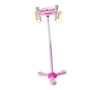 Vaguelly Early Education Microphone Toy for Boy Girl Double Microphone with Lights and Music Safe Singing Plaything for Boys and Girls Pink No Battery