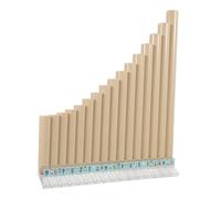 Vaguelly Educational Pan Flute for Beginners 16 Pipes ABS Resin Tasteless School Musical Instrument White Suitable for Musical Education