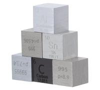 Vaguelly Educational Science Kit Machinist Reference Cubes for Hobbyist Office Paperweight Versatile Display Assorted Color Lab Display Element Blocks Homeschool Science Fair Project