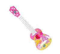 Vaguelly Educational Ukulele for Cartoon Design Music Instrument Safe Guitar Simulation for Boys for Early Music Learning Red