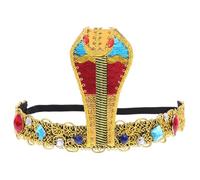 Vaguelly Egyptian Snake Headband for Women Lightweight Costume Headpiece for Halloween Cosplay and Costume Parties Eye Catching Hair Accessory with Gemstone Design
