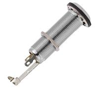 Vaguelly Electric Bass Guitar Stereo Output Jack Socket Threaded Cylinder Design for Easy Installation Premium Construction Noise Reduction Improved Output Efficiency