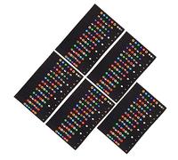 Vaguelly Electric Guitar Accessories 5Pcs Guitar Fretboard Note Stickers Scale Decals for Beginners Learning Practice Neck Trainer Stickers Random Color