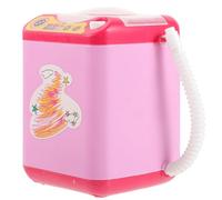 Vaguelly Electric Makeup Brush Cleaner Machine with Sponge Automatic Deep Cleaning Tool Mini Makeup Sponge Washer for Travel Pink without Battery