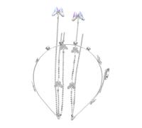 Vaguelly Elegant Butterfly Tassel Headband for Women Delicate Headpiece Chic Hair Accessory for Fairy Tale Weddings and Special Occasions Comfortable and Lightweight Design
