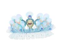 Vaguelly Elegant Mermaid Seashell Headband for Girls Featuring Blue Cloth Material and Versatile Usage, for Birthday Parties and Playdates a Unique Sea-themed