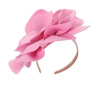 Vaguelly Elegant Pink Fascinator Headband for Women Featuring 1920s Flapper Style, Polyester Fiber Material, Comfortable Fit, and Resists Deformation, for Carnival or Daily Outfits