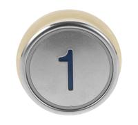 Vaguelly Elevator Lift Push Button Stainless Steel 1St Floor Blue Light Replacement Elevator Spare Part for Lift Accessories Industrial Use