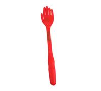 Vaguelly Ergonomic Palm Shaped Massage Hammer with Long Handle for Itching Relief and Muscle Relaxation Portable Lightweight Meridian Therapy Tool for Men and Women Home Use Red