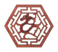 Vaguelly Erhu Sound Windows: Dragon Shape Chinese Violin Frame 2 Stringed Chinese Violin Parts Instrument Accessories Replacement Parts