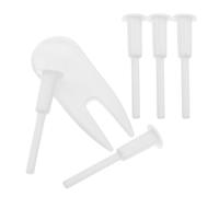 Vaguelly Exercise Ball Air Stopper Plug Pin Adapter Kit Handle 6pcs Yoga Ball Replacement Set Including Air Puller and Long Plugs for Fitness