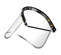 Vaguelly Face-Shield Impact Resistant Visor, Clear PVC Facial Protection for Construction and Forestry, Adjustable Browguard Safety Mask for Grinding and Polishing