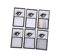 Vaguelly Face Stickers and Body Jewels 6 Sheets Mixed Sizes 2.3-5mm Rhinestone Gems for Festival Makeup and Facial Decoration