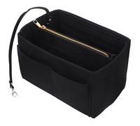 Vaguelly Felt Makeup Bag Organizer Travel Pouch Stationery Case Pencil Pouch Sturdy Makeup Holder for Daily Use Random Color
