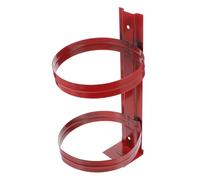 Vaguelly Fire Extinguisher Wall Mount Bracket Heavy Duty Iron Hanger Thickened Red Wall Mounted Holder for Secure Fire Extinguisher Hanging Easy Installation and Durable Safety Support