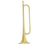 Vaguelly Flat Trumpet for Beginners Durable Instrument with Polished Surface for Students and Young Musicians for Jazz Classical and Pop Music