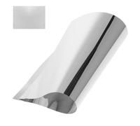 Vaguelly Flexible Plastic Mirror Sheet with Reflection and Safe, Adhesive Wall Sticker for Play and Crafts, Silver PC Material Flexible Mirror Decal for Nursery and Home Decor