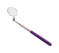 Vaguelly Flexible Round Mirror Telescopic Mirror Tool for Vehicle Automotive Repair with Universal Folding Design Adjustable Angle Metal Plastic Glass Inspection Tool for Mechanics