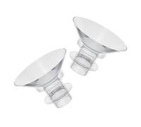 Vaguelly Flexible Silicone Flange Inserts for Breast Pump Women Comfortable Washable Wearable Inserts for Breastfeeding 2Pcs