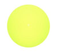 Vaguelly Fluorescent Yellow Acrylic Turntable Mat Lightweight Slipmat for Vinyl Record Players Protective Platter Pad for Enhanced Dj Performances Home Entertainment Modern Design with