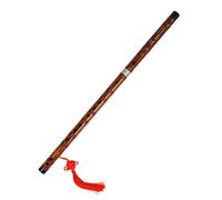Vaguelly Flute Learning Bamboo for Beginners Traditional Chinese Instrument Brown with Small Volume and Easy to Carry Design Includes Free Membrane Protector Set for Students and Adults