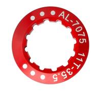 Vaguelly Flywheel Cover Aluminum Alloy Locking Ring for Road Mountain Bikes | Red Finish, Lightweight High Strength Build, Stable Fit for Drivetrain Use on Road and Mountain Bikes