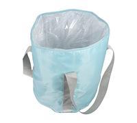 Vaguelly Foldable Foot Bath Bag Home Foot Washing Bucket Aluminum Easy to Carry Soak Basin for Camping