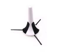 Vaguelly Foldable Trumpet Support Stand with 3 Metal Leg Base and Detachable Metal Bracket, Rotating Screw Design for Wind Instruments, Portable White Tripod Holder for Musical