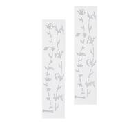Vaguelly Fretboard Stickers Easy to Install 2pcs White Pvc Decals Life Tree Design No Sound Effect Change Creative and Eye-catching Neck Decoration for Electric Guitar and Acoustic Guitar