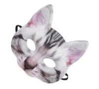 Vaguelly Fun for Adults with Unisex Design, Blue Eva and Fabric Material, Short Cat Style Half Face Mask for Halloween Costume Party, Carnival Masquerade, and Banquet Use