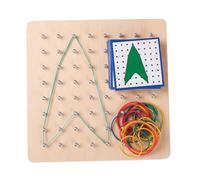Vaguelly Geometric Nail Panel Educational for Creative Intelligent Brain Development Activity Safe Smooth Design for Ages Years and Up Enhances Hand Eye Coordination and Understanding