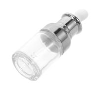 Vaguelly Glass Dropper Bottle for Essential Oils and Perfumes Refillable Cosmetic Vial with Silver Cap for Precise Serum Application Travel Friendly Small Makeup Sample Container