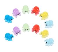 Vaguelly Glow Dark Mini Resin Spider Figures 12pcs for Micro Landscape Night Light Decorations Dollhouse and Portable Ornaments
