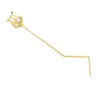 Vaguelly Golden Adjustable Lyre Music Clip for Alto Saxophone and Clarinet Iron Folding Marching Band Music Holder for Band Practice