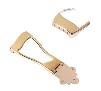 Vaguelly Golden Ga418 Guitar Tailpiece Open Frame Bridge for 6-String Archtop Guitar Metal Replacement Part