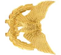 Vaguelly Golden Zinc Alloy Eagle Pin for Security Uniform, Sturdy Symbol of Authority, Unique Dress-up Accessory for Security Attire and Wear