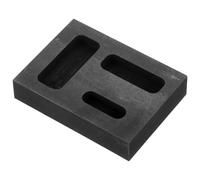 Vaguelly Graphite Casting Mold Corrosion Resistant Mold with 3 Holes for Creating Intricate Shapes and Jewellery Craft for Jewelry and Metal Crafting