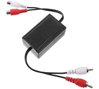 Vaguelly Ground Loop Noise Isolator for Car Audio Home Stereo System Amplifier Noise Filter with Solid Alloy Construction Easy to Eliminate Buzzing and Sound Quality